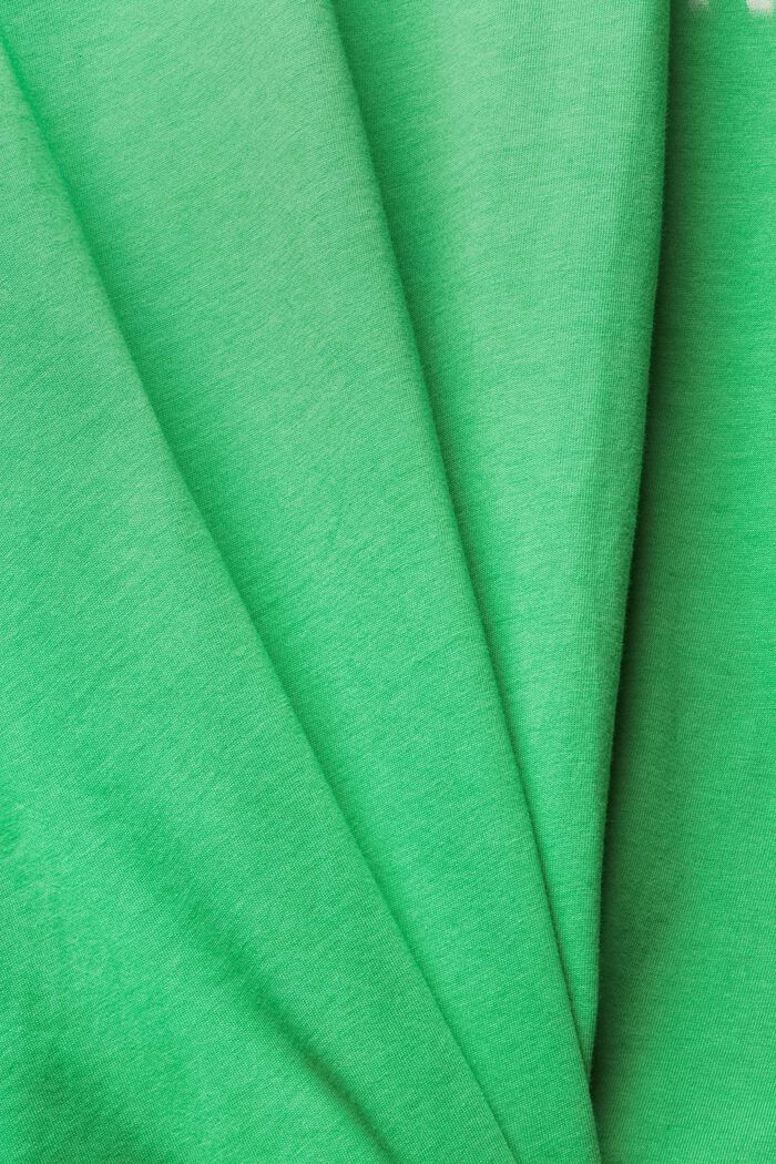 Jersey-T-Shirt mit Print, GREEN, detail image number 4