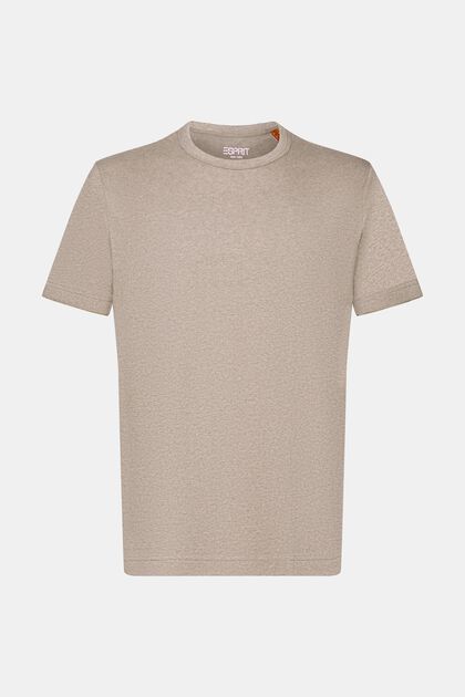 Rundhals-T-Shirt aus Jersey, Baumwollmix