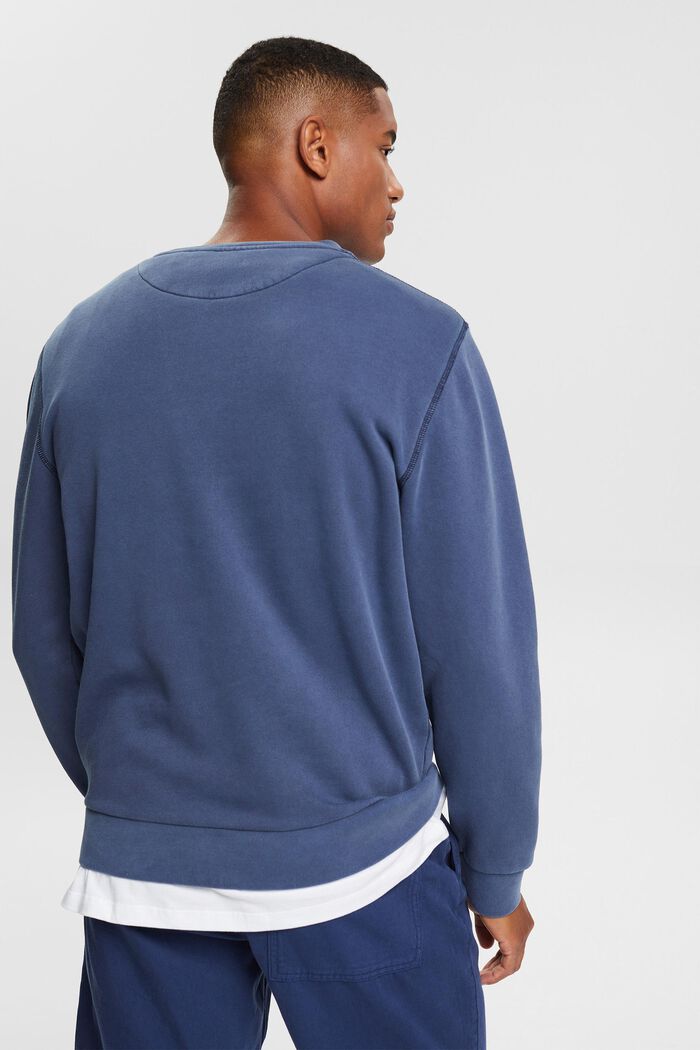 Unifarbenes Sweatshirt, NAVY, detail image number 4