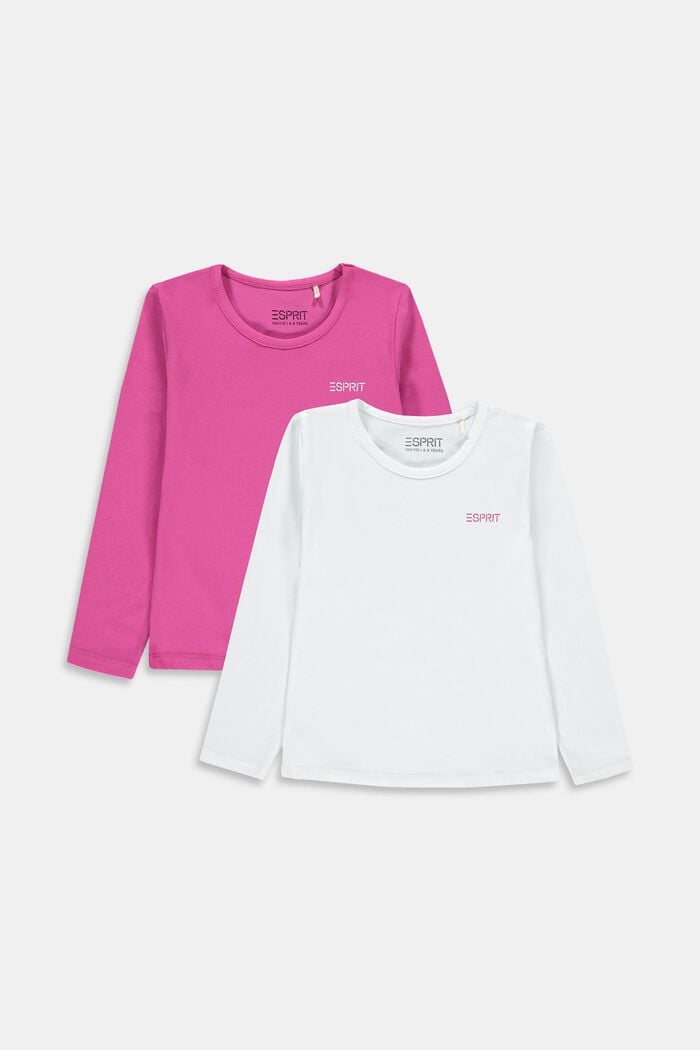 Kids T-Shirts & Blusen | 2er-Pack Longsleeve aus Baumwoll-Stretch - OX59909