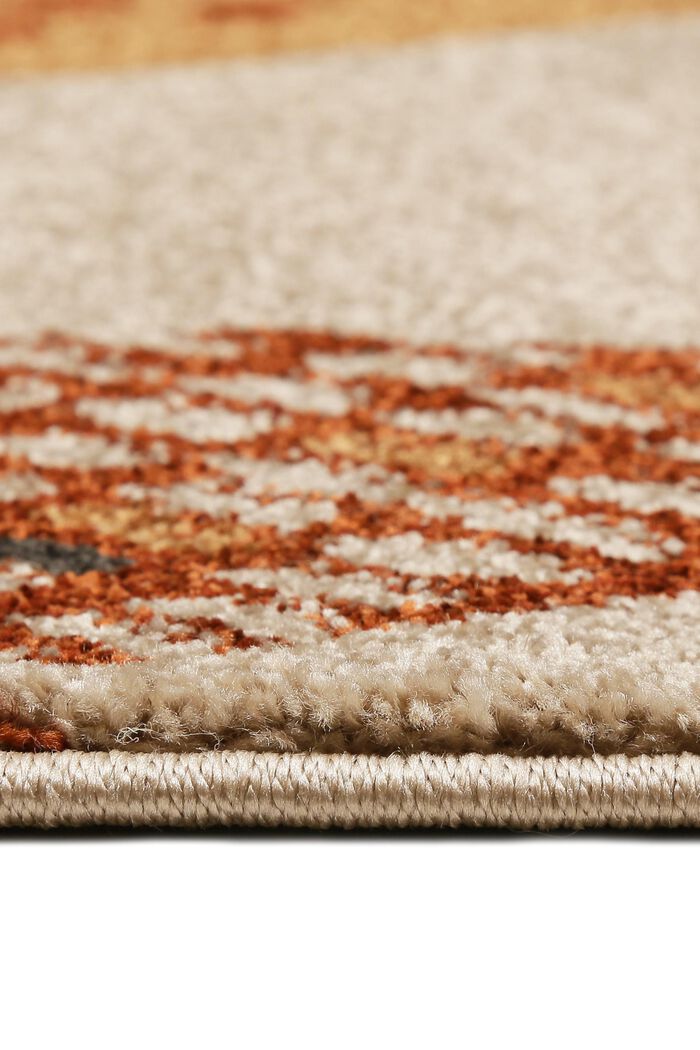 Kurzflor-Teppich mit Natur-Muster, RUST BROWN, detail image number 1