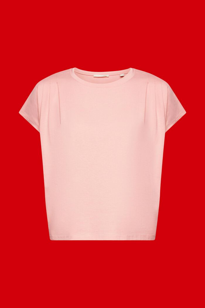 T-Shirt mit Faltendetails, PINK, detail image number 5