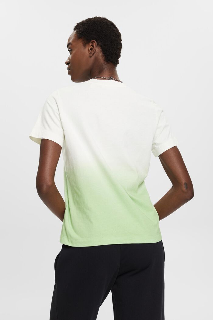 T-Shirt aus Baumwolle mit Farbverlauf, GREEN, detail image number 3