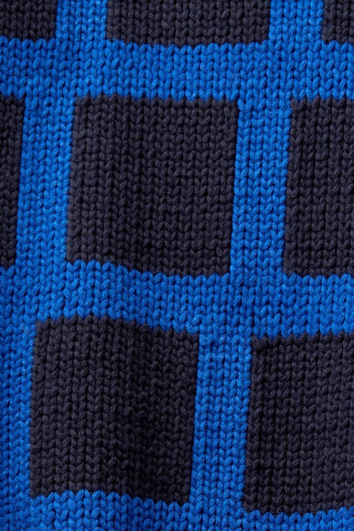 Grobstrickpullover mit Logo, BRIGHT BLUE, detail image number 5