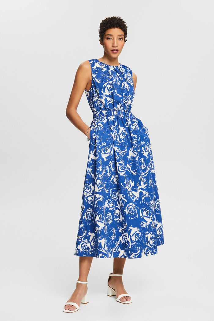 A-Linien-Kleid mit Print, BRIGHT BLUE, detail image number 0