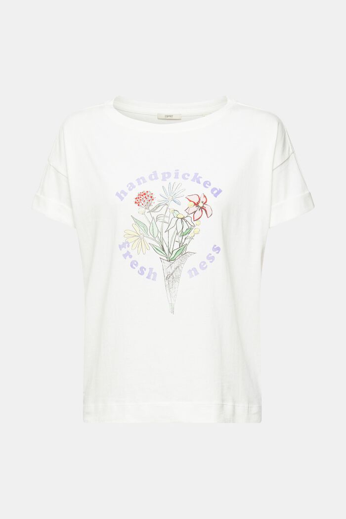 T-Shirt mit Print, OFF WHITE, detail image number 2
