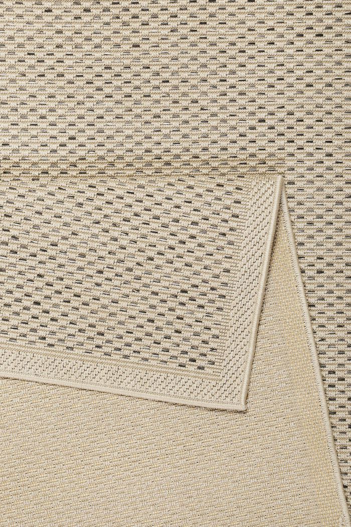Kurzflor-Teppich für Indoor und Outdoor, BEIGE, detail image number 2