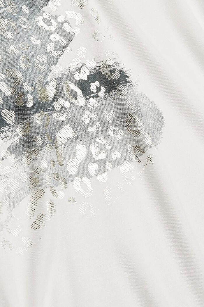 T-Shirt mit Print, LENZING™ ECOVERO™, OFF WHITE, detail image number 4