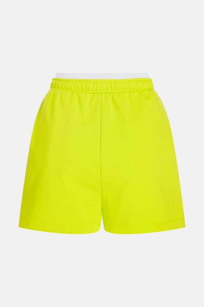 Relaxed Sweat-Shorts mit doppeltem Bund, LIME YELLOW, detail image number 6