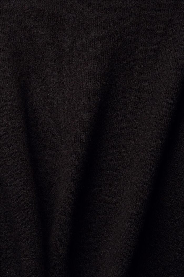 Mit Wolle: flauschiger Pullover, BLACK, detail image number 5
