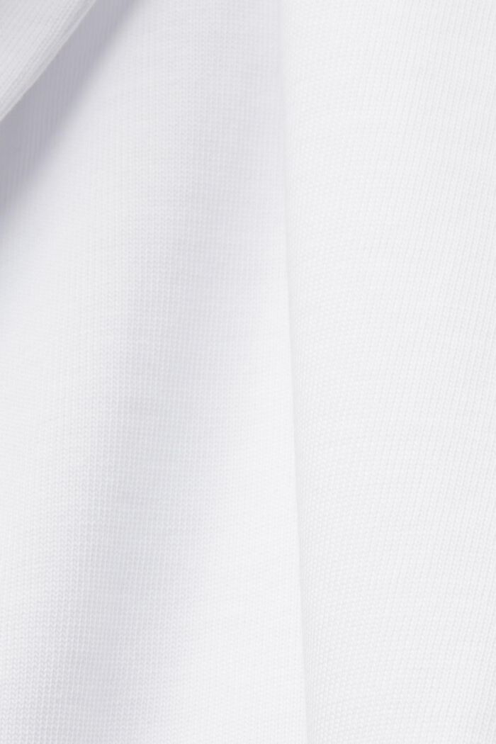 Jersey-T-Shirt mit Print , 100% Baumwolle, WHITE, detail image number 5