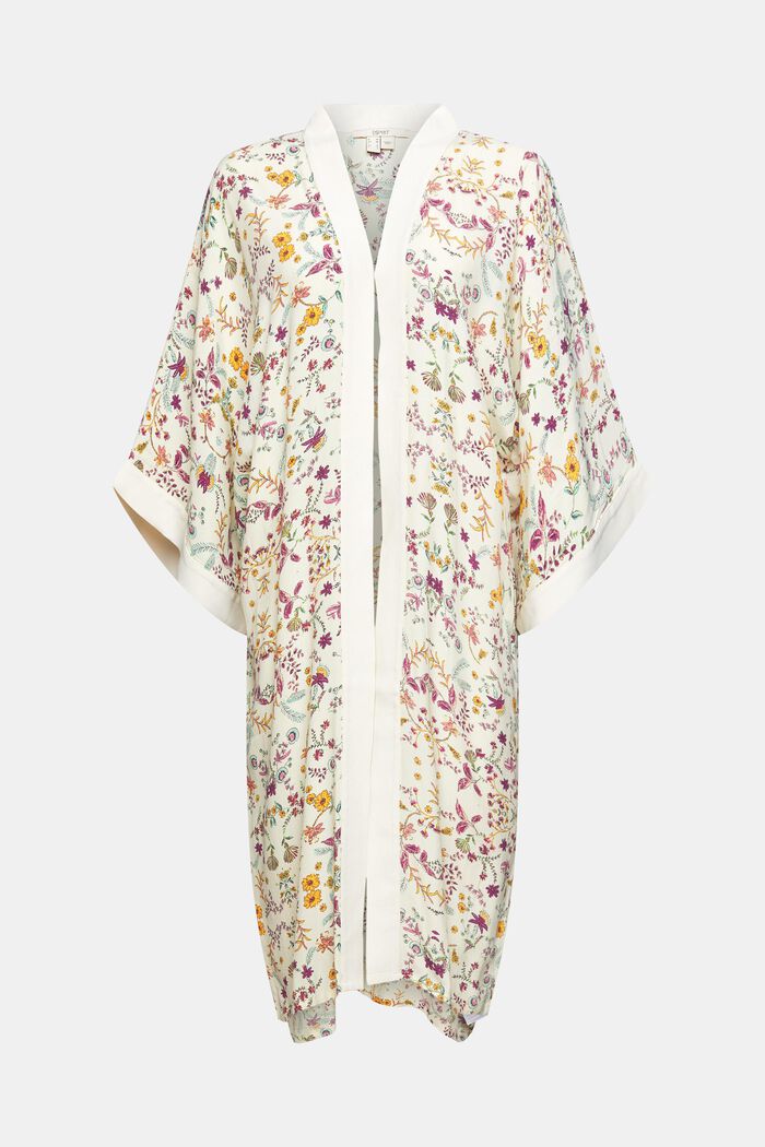 Kimono mit Blumenprint, CREAM BEIGE, detail image number 0