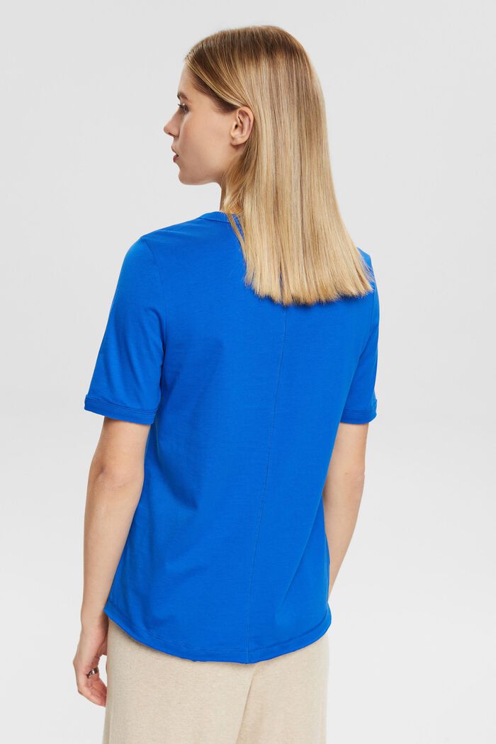 Baumwoll-T-Shirt mit herzförmigem Logo, BLUE, detail image number 3