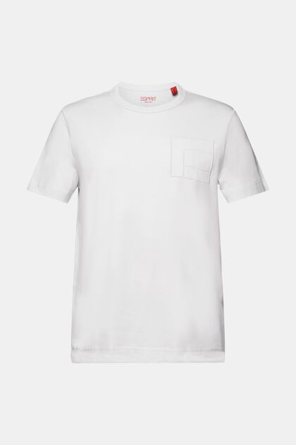 Jersey-T-Shirt mit Stickerei, 100% Baumwolle
