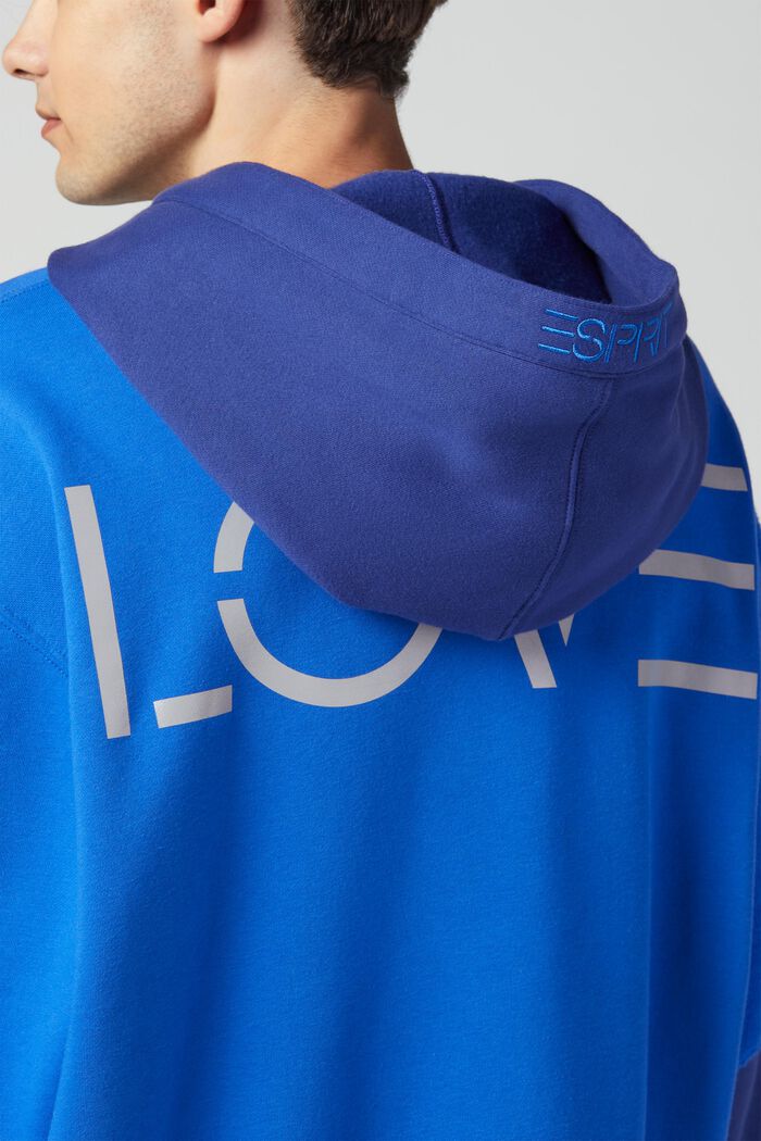 Unisex Sweatshirt im Patchwork-Look, BLUE, detail image number 4