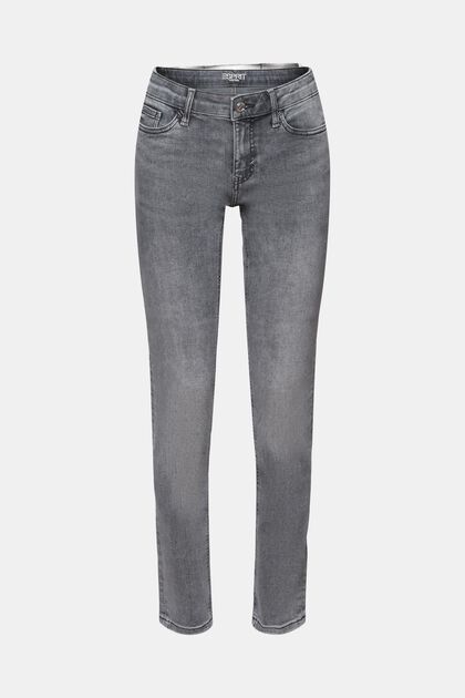 Schmale Jeans mit mittelhohem Bund