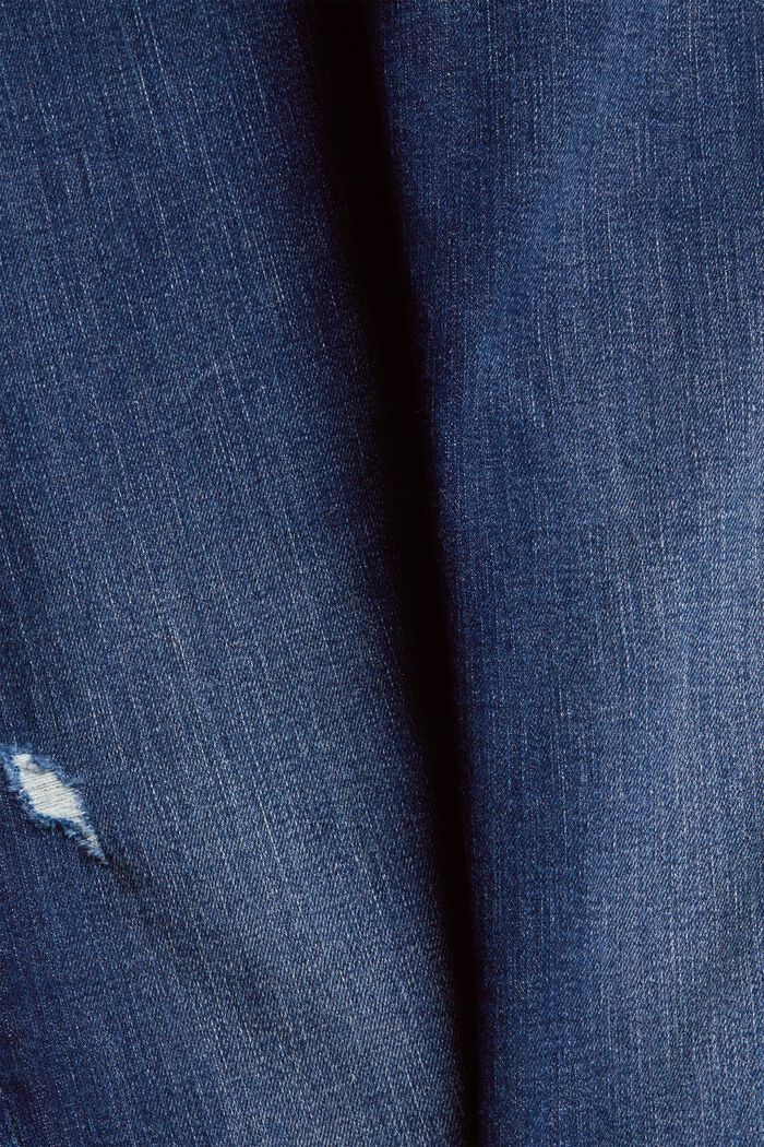 Stretch-Jeans aus Bio-Baumwolle, BLUE DARK WASHED, detail image number 4