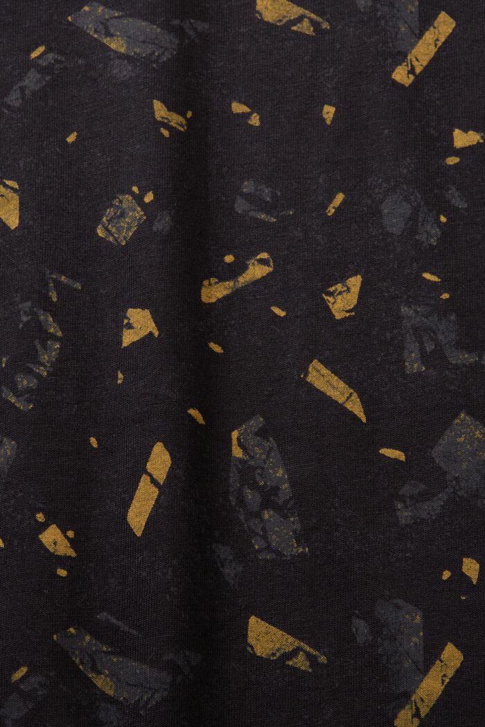 Baumwoll-T-Shirt mit Allover-Print, BLACK, detail image number 5