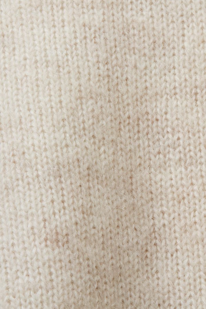 Wollmix-Pullover mit Mohair, NEW CREAM BEIGE, detail image number 5