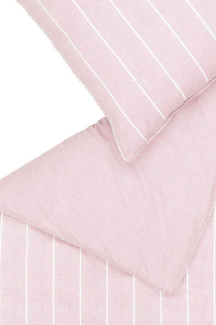 Renforcé-Bettwäsche mit Streifen, 100% Baumwolle, ROSE, detail image number 3