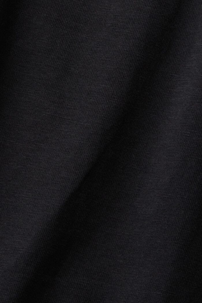 Lockeres T-Shirt aus 100 % Baumwolle, BLACK, detail image number 6