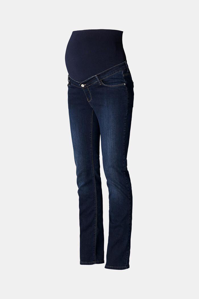 Stretch-Jeans mit Überbauchbund, DARK WASHED, detail image number 5
