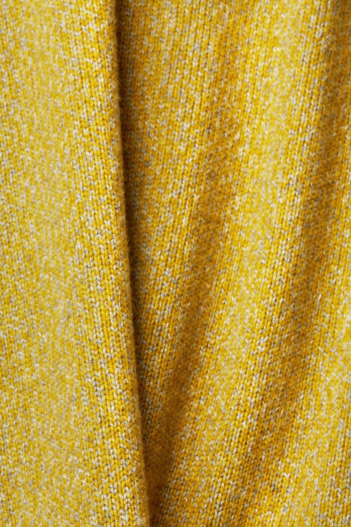 Melierter Pullover, DUSTY YELLOW, detail image number 5