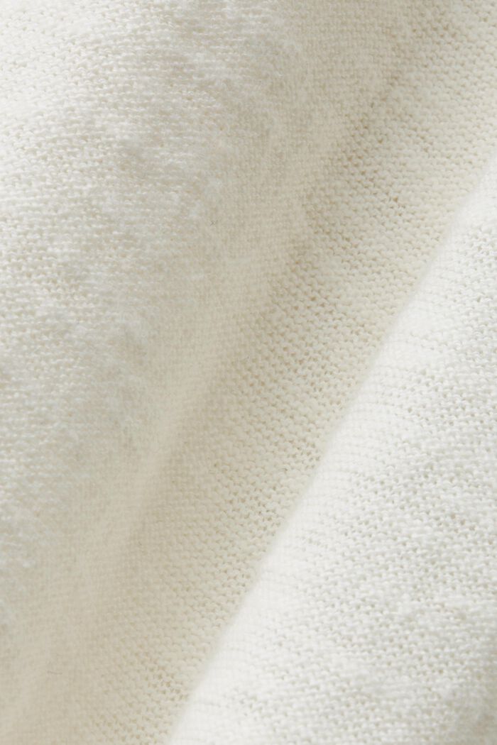 Kurzärmeliger Pullover, Baumwoll-Leinenmix, ICE, detail image number 5