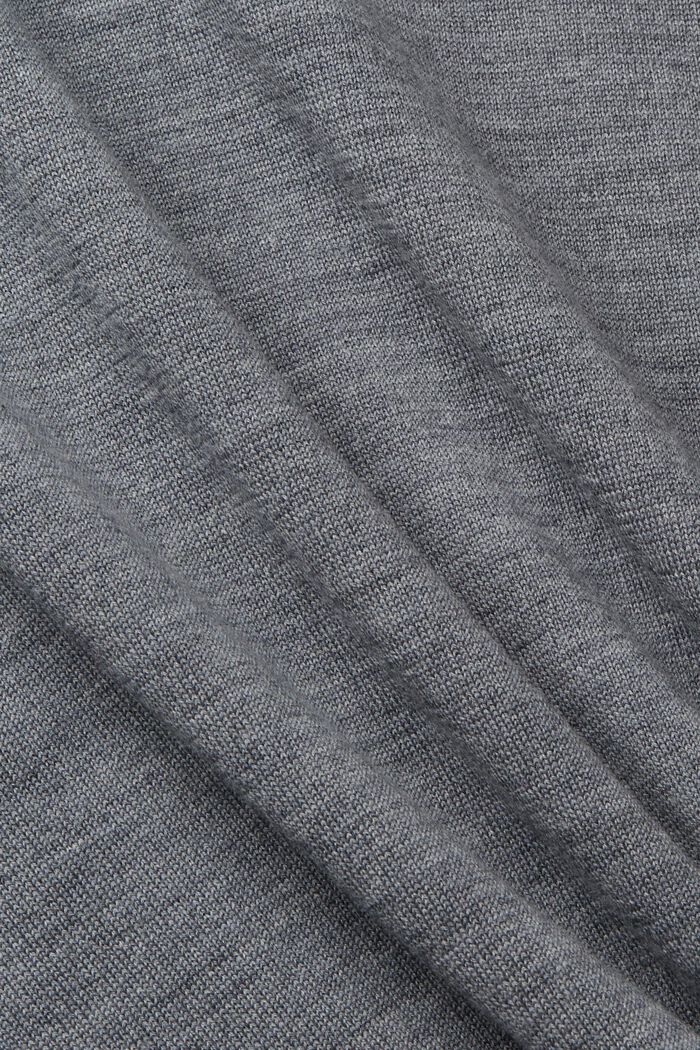 Strickpullover aus Wolle, GREY, detail image number 5