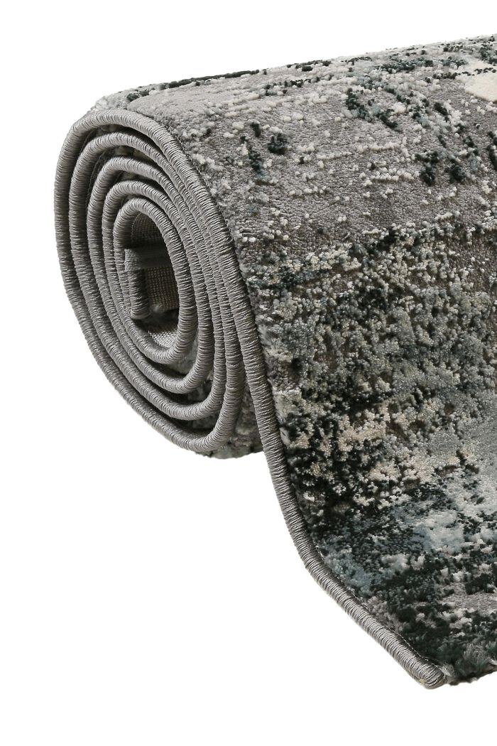 Kurzflor-Teppich mit Melange-Effekt, GREY, detail image number 3