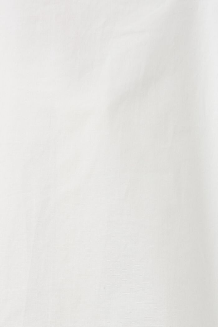Kurzärmliges Hemd aus Baumwoll-Popeline, OFF WHITE, detail image number 7