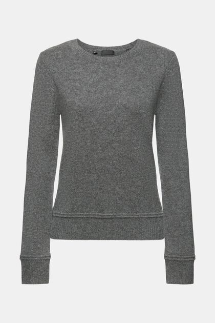 Kaschmirpullover, ANTHRACITE, overview
