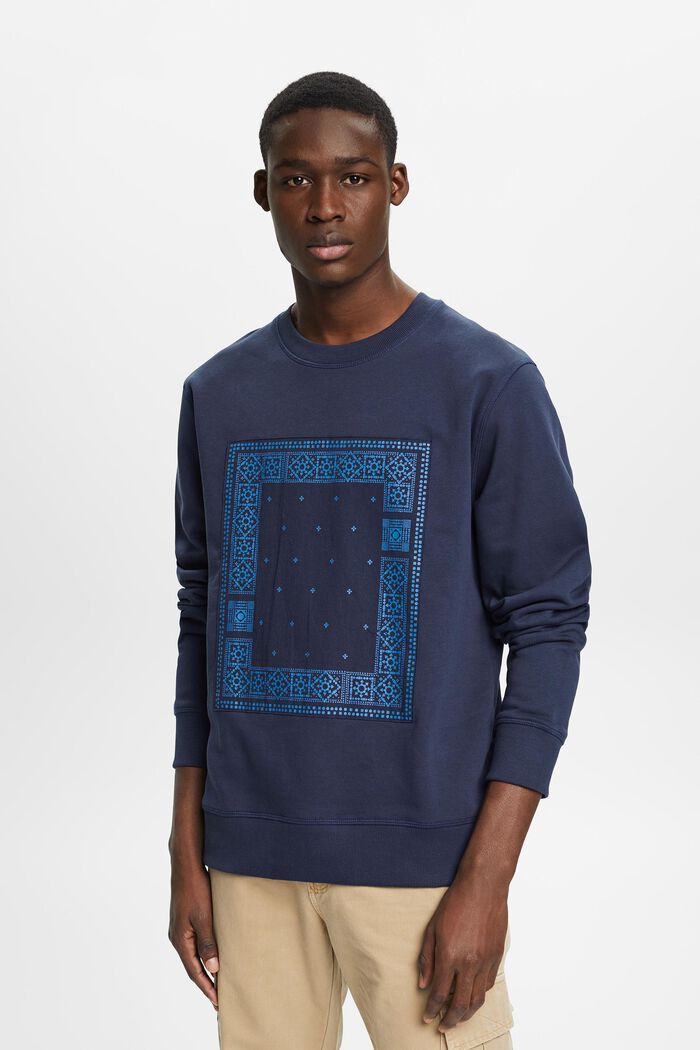 Sweatshirt mit Frontprint, NAVY, detail image number 0