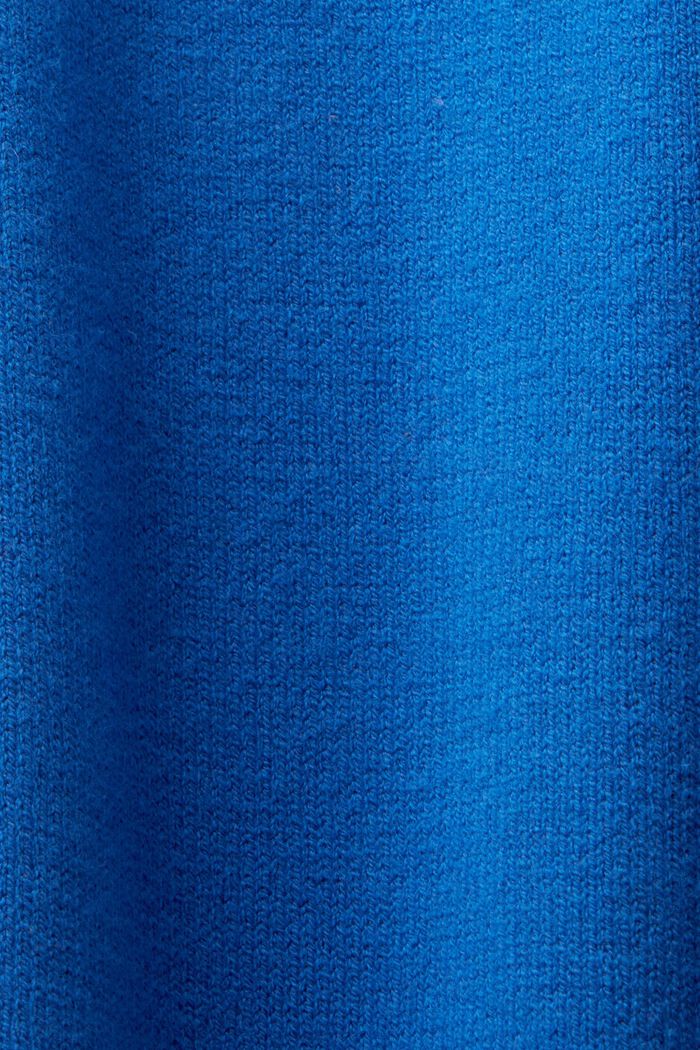 Strickkleid mit Stehkragen, BRIGHT BLUE, detail image number 5