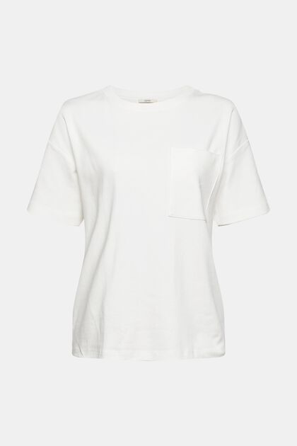 T-Shirt mit Brusttasche, OFF WHITE, overview