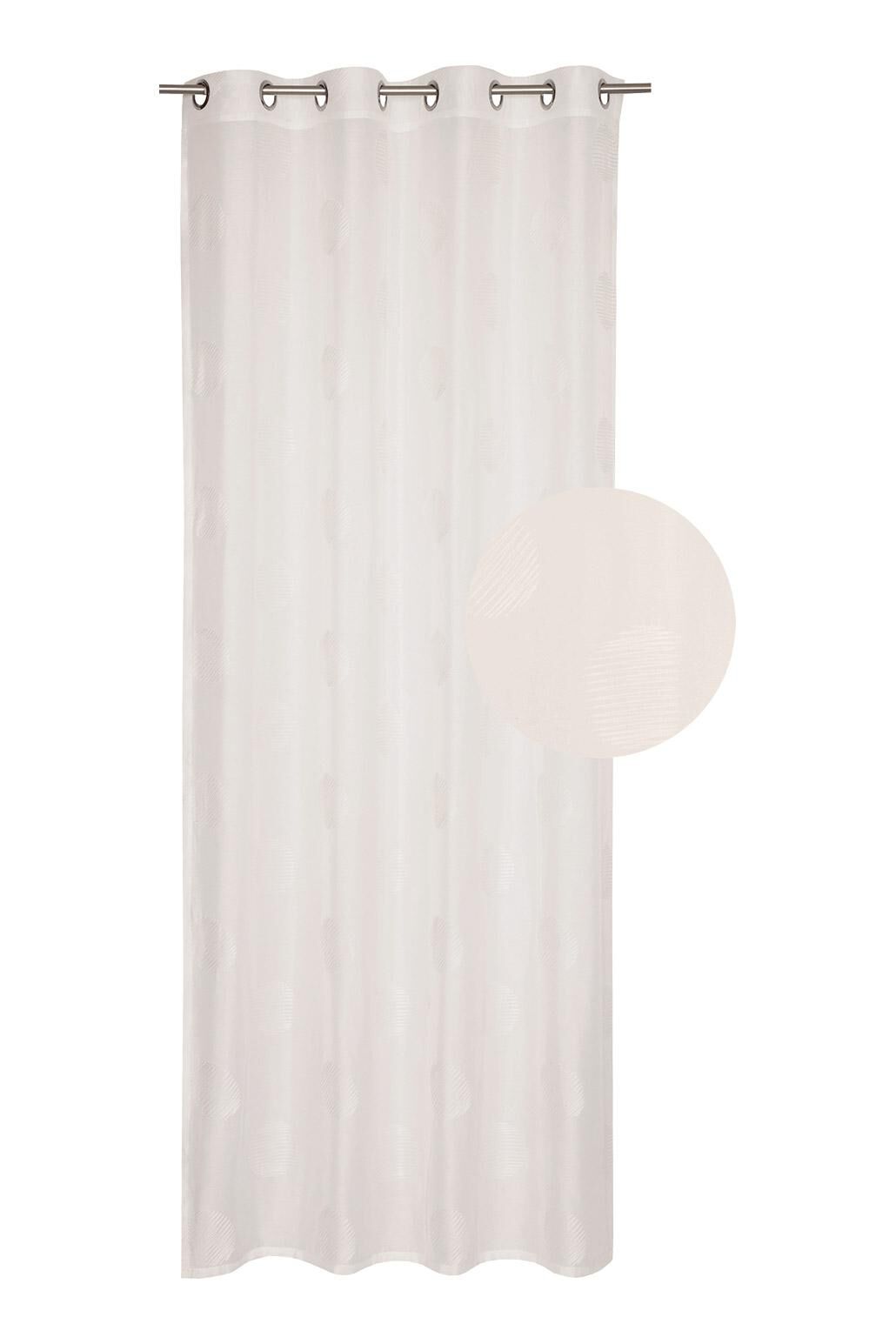ESPRIT - Transparenter Ösen-Vorhang mit Stickerei in unserem Online Shop | Fertiggardinen