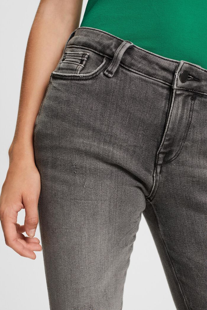 Elastische Slim-Fit Jeans, GREY MEDIUM WASHED, detail image number 4