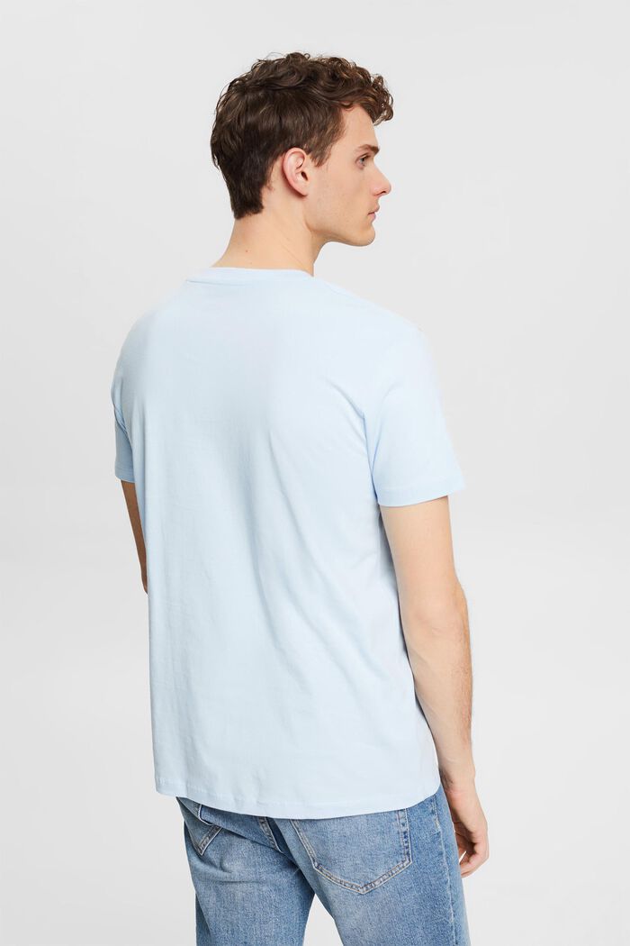 Jersey-T-Shirt mit großem Frontprint, LIGHT BLUE, detail image number 3
