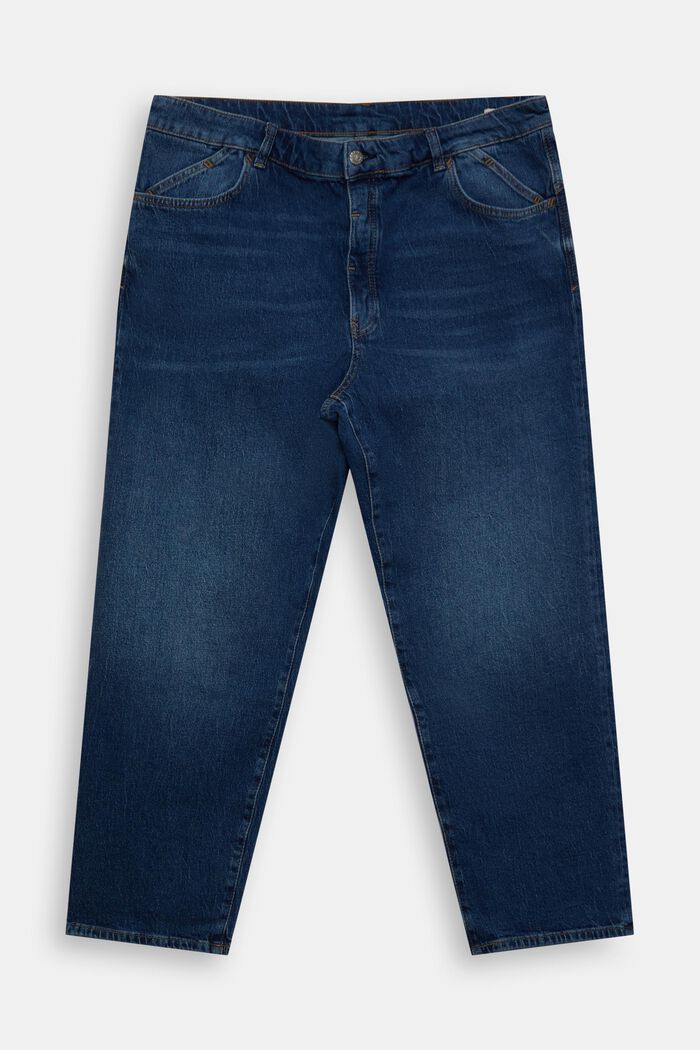 CURVY Dad-Jeans mit hohem Bund, BLUE MEDIUM WASHED, detail image number 2