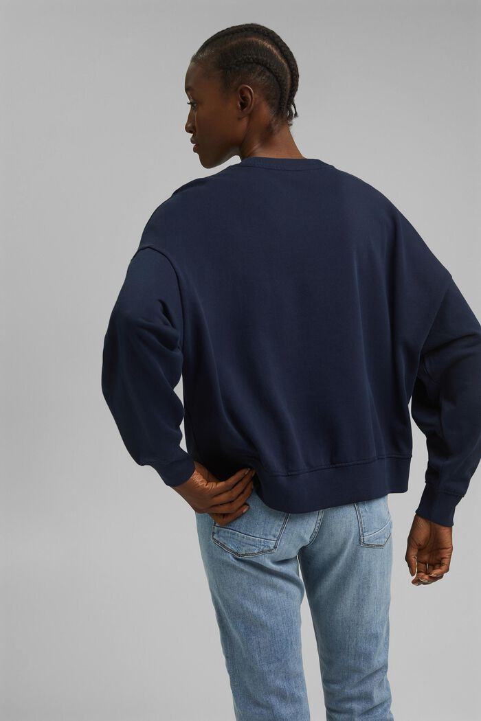 Sweatshirt aus 100% Bio-Baumwolle, NAVY, detail image number 3