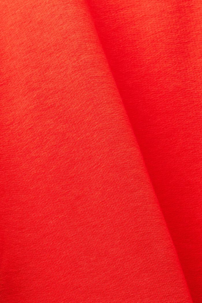 Mini-Sweatshirt-Kleid mit Rüschen, RED, detail image number 5