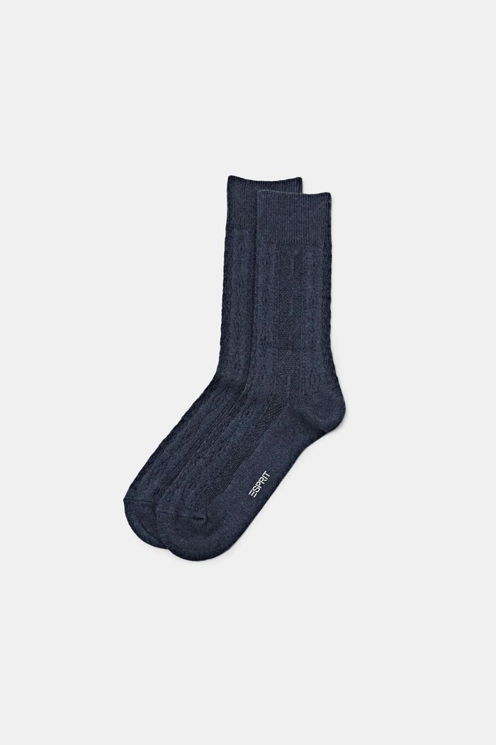 Socks, NAVY MELANGE, detail image number 0