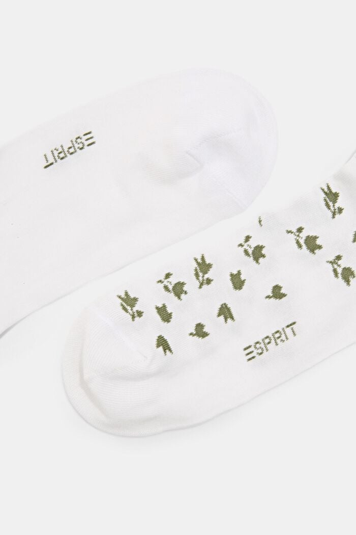2er-Pack Short-Socken aus Bio-Baumwollmix, WHITE, detail image number 1