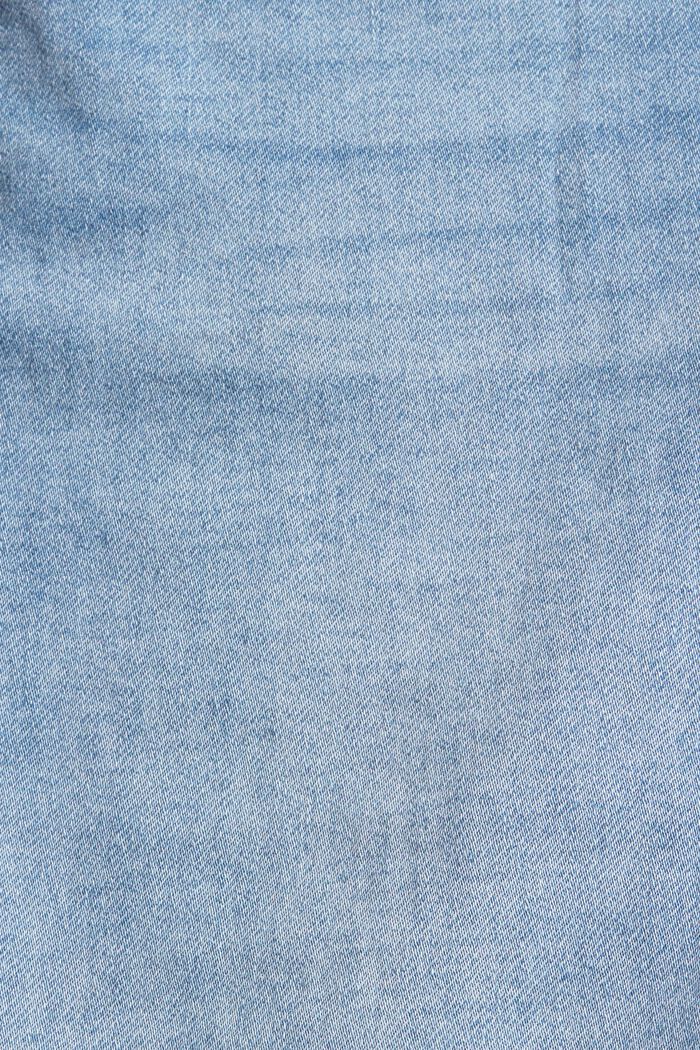 Denim-Shorts aus Bio-Baumwoll-Mix, BLUE LIGHT WASHED, detail image number 4