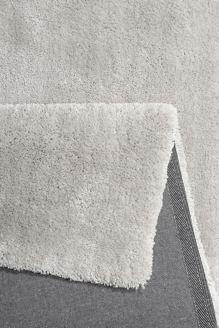 Hochflor-Teppich im unifarbenen Design, SILVER, detail image number 3