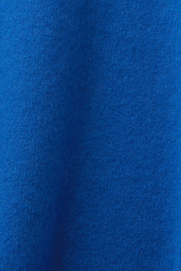 Rundhalspullover aus Wollmix, BRIGHT BLUE, detail image number 5