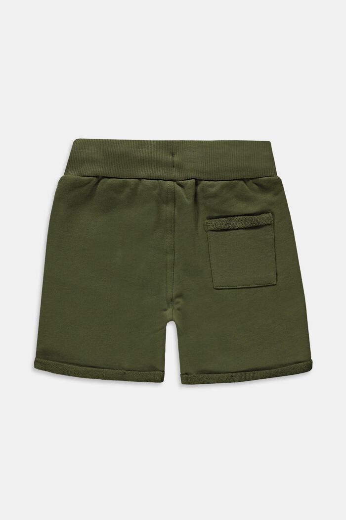 Sweat-Shorts aus 100% Baumwolle, OLIVE, detail image number 1
