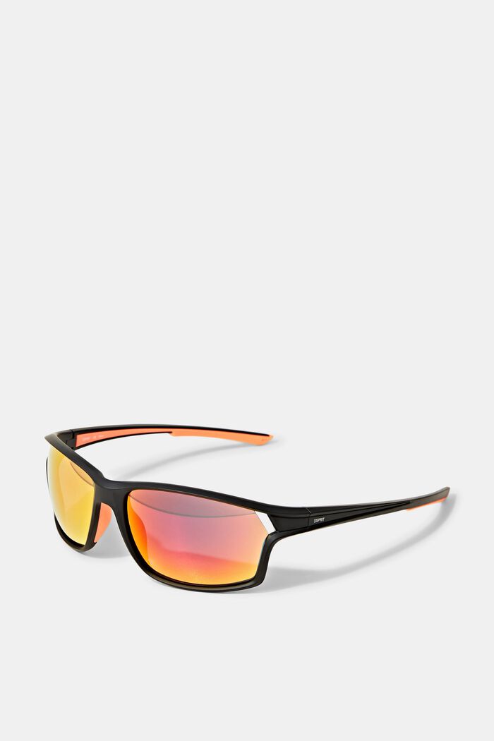 Sport-Sonnenbrille mit verspiegelten Gläsern, RED, overview
