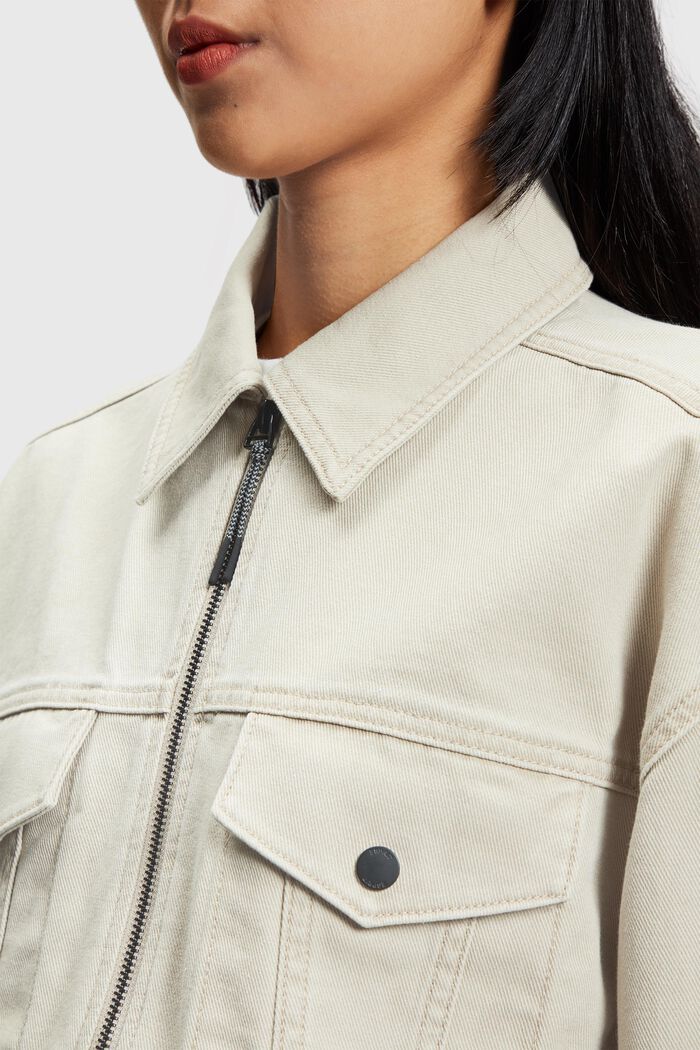 Truckerjacke in Cropped-Form, NEW SAND, detail image number 2