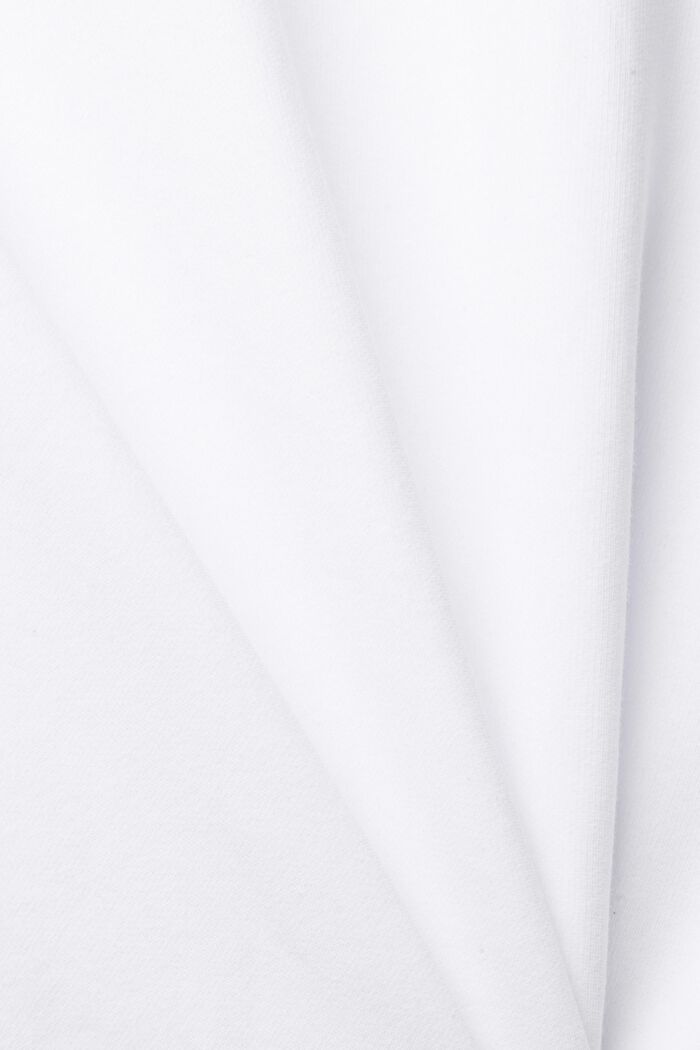 Recycelt: unifarbenes Sweatshirt, WHITE, detail image number 5